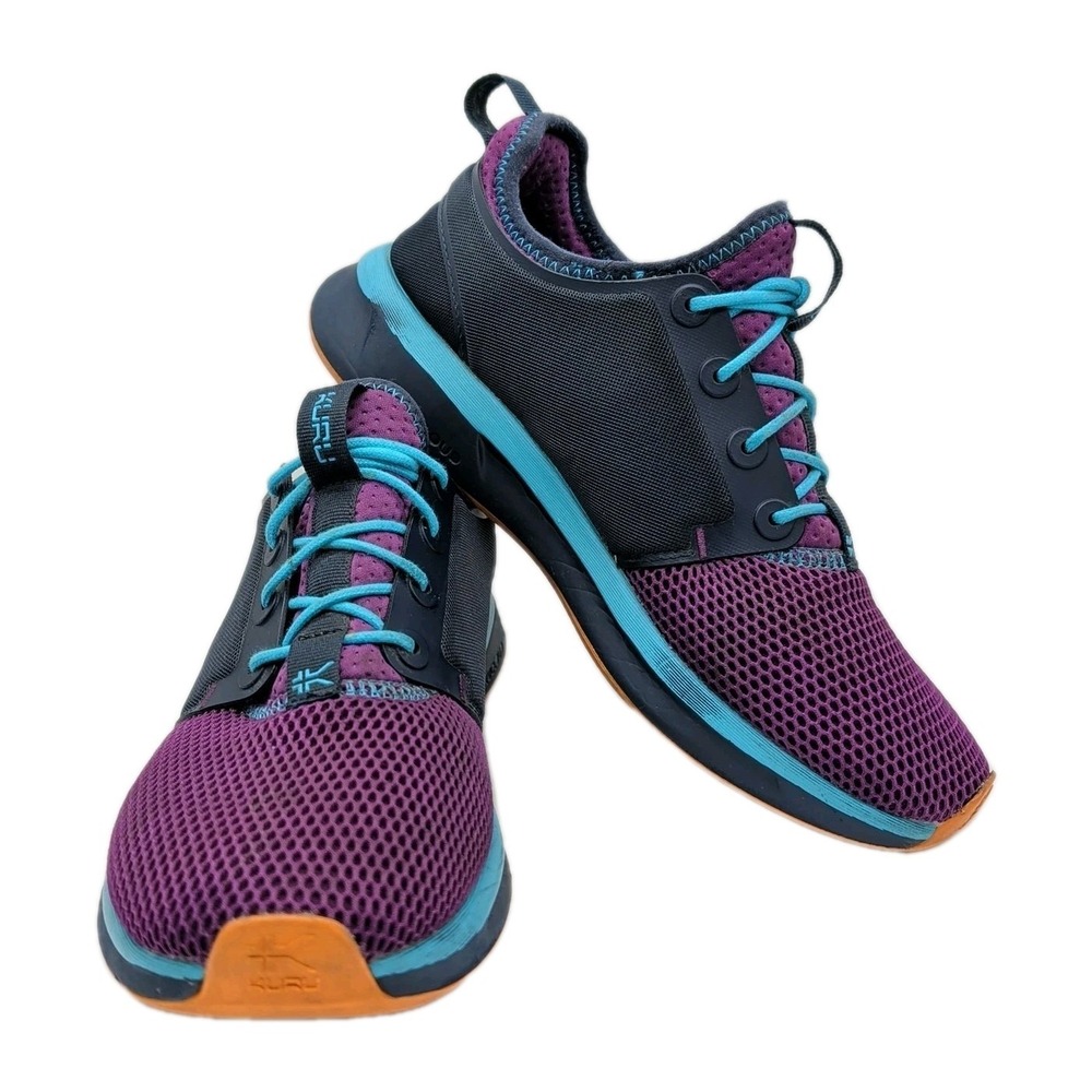 KURU Atom Shoes Womens‎ Size 7.5 Purple Navy Athletic Running Walking Sneakers